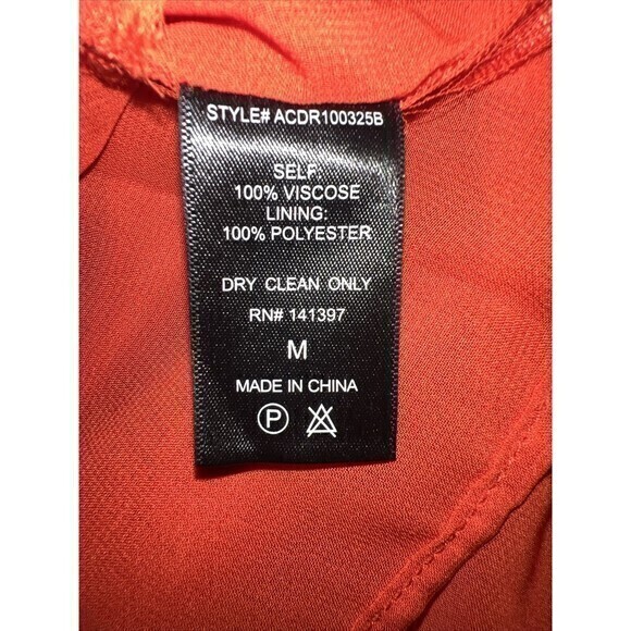 ASTR Womens Red Flora Dot Mini‎ Dress Long Sleeve Size Medium - Picture 7 of 8